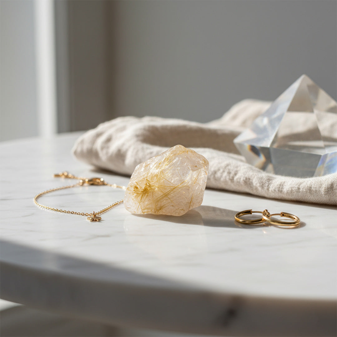 Golden Rutilated Quartz — Quick guide, meaning, care & how to wear it