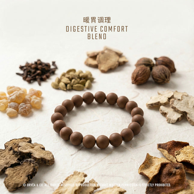 Digestive Comfort Herbal Incense Bracelet – Natural Relief for Bloating & Sluggishness