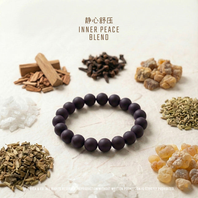Inner Peace Blend Herbal Incense Bracelet – Natural Relief for Stress & An Overactive Mind