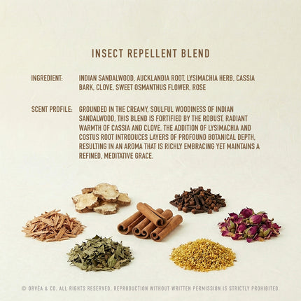 Insect Repellent Blend Herbal Incense Bracelet – Natural Bio-Shield & Air Purifier