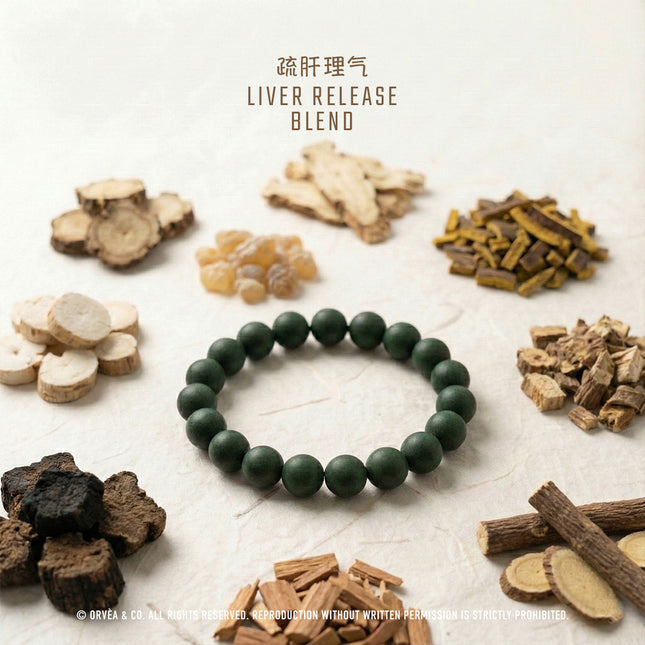 Liver Release Blend Herbal Incense Bracelet – Natural Relief for Stress, Tension & Emotional Stagnation