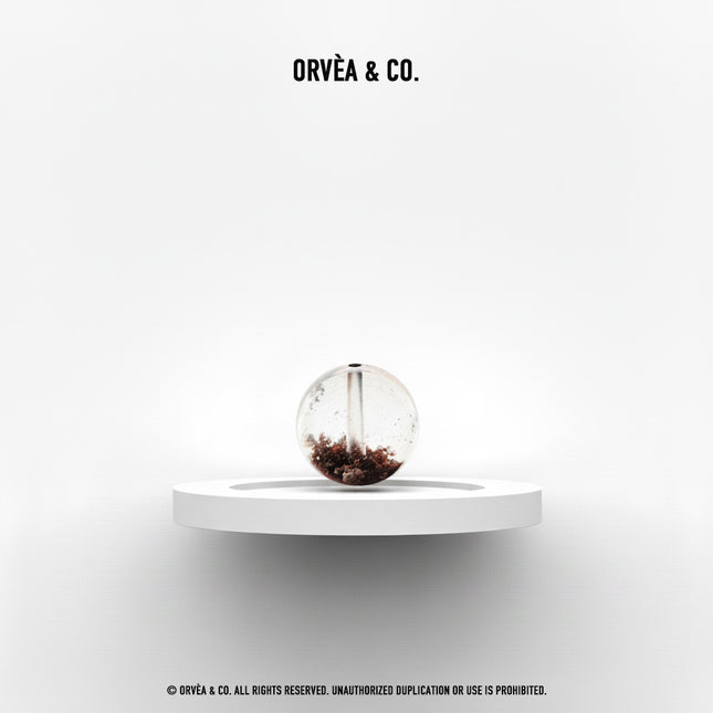 Crystal Beads - Red Phantom Quartz / 14.5mm - [Unique]