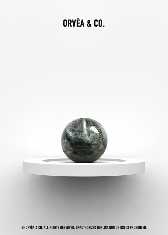 Crystal Beads - Green Phantom Quartz / 15.0mm - [Unique]