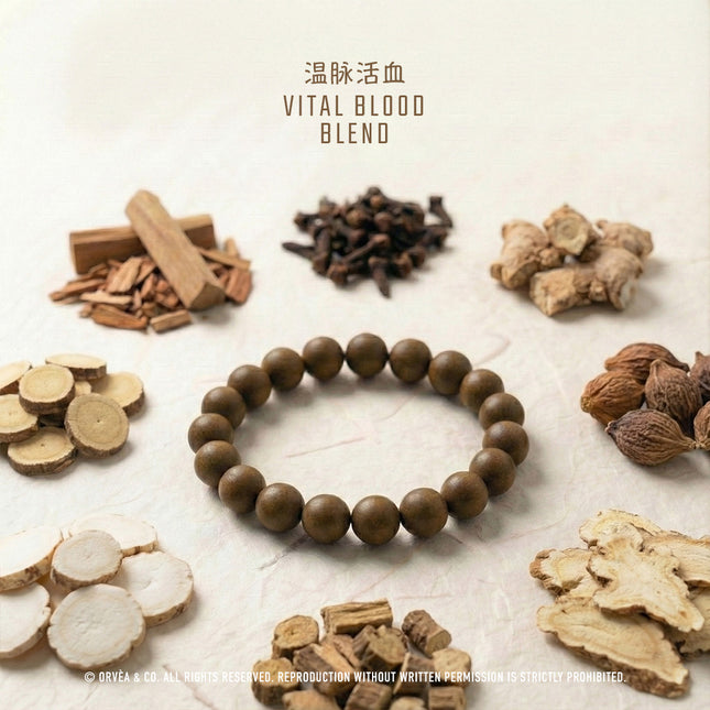 Vital Blood Blend Herbal Incense Bracelet – Natural Support for Healthy Circulation & Inner Vitality