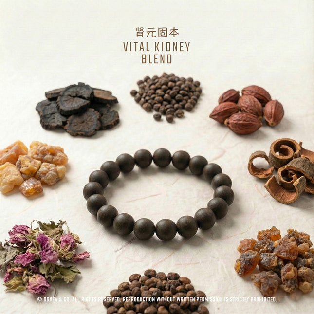 Vital Kidney Blend Herbal Incense Bracelet – Fortify Root Energy & Restore Inner Warmth