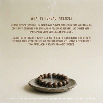 Beauty Blend Herbal Incense Bracelet – Natural Radiance & Inner Serenity