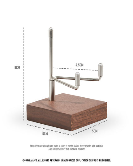 Y-Shaped Crystal Display Stand with Wooden Base | Orvèa & Co.