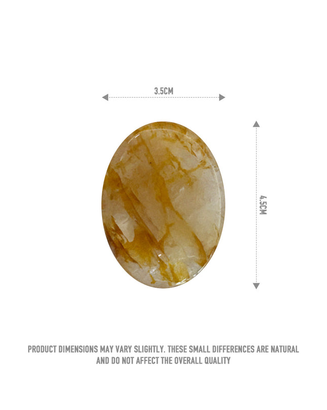 Pocket Aura - Yellow Hematoid Quartz (PROSPERITY)